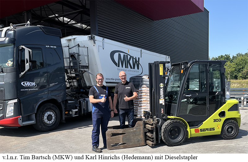 Moderner Dieselstapler erleichtert den Arbeitsalltag bei MKW