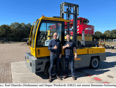 MKG setzt auf Baumann-Seitenstapler für mehr Effizienz