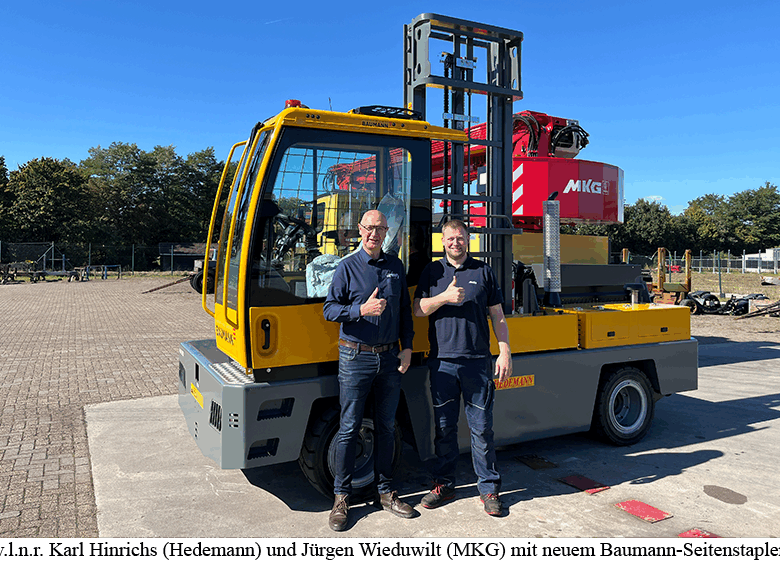 MKG setzt auf Baumann-Seitenstapler für mehr Effizienz