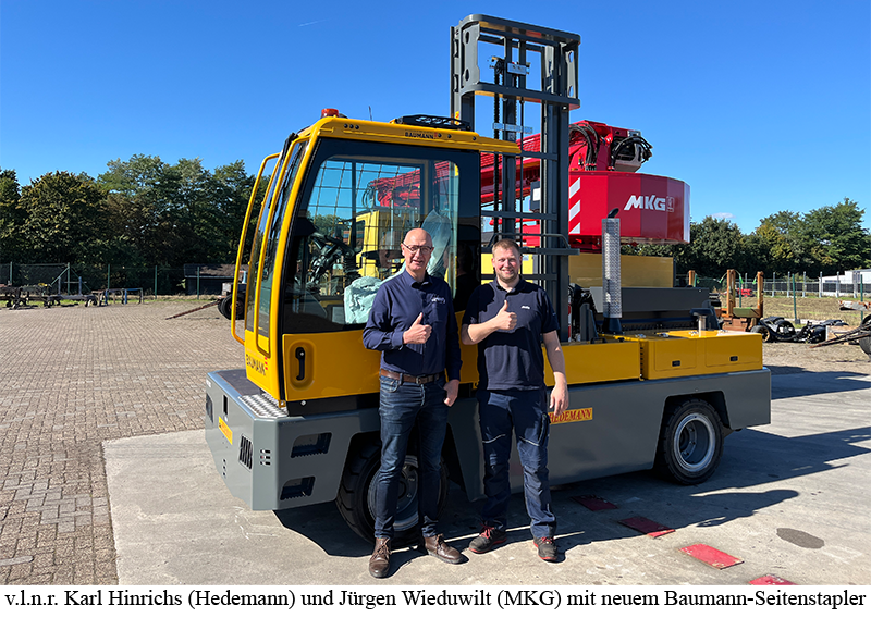 MKG setzt auf Baumann-Seitenstapler für mehr Effizienz