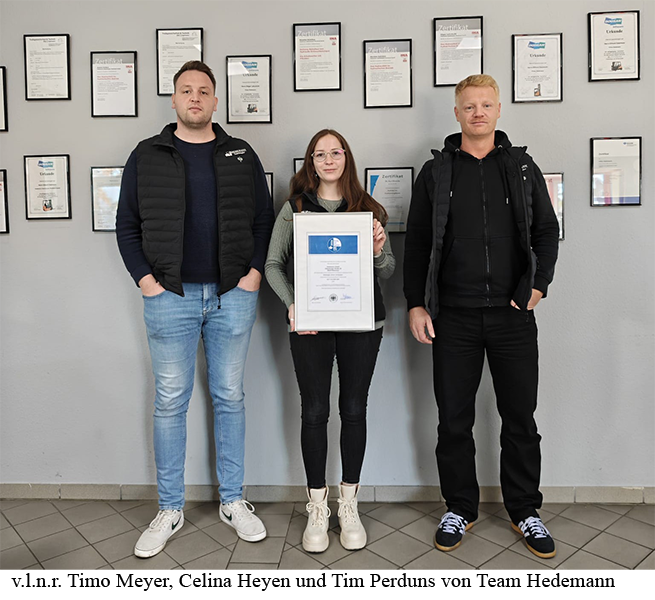 Hedemann erhält erneut das Gütesiegel „Sicher mit System“