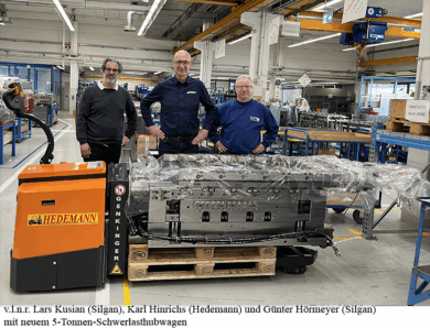 Neuer Sonder-Schwerlasthubwagen verbessert die Sicherheit in der Produktion
