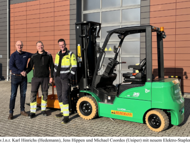 Lithium-Ionen-Stapler unterstützt Logistik bei Uniper in Etzel