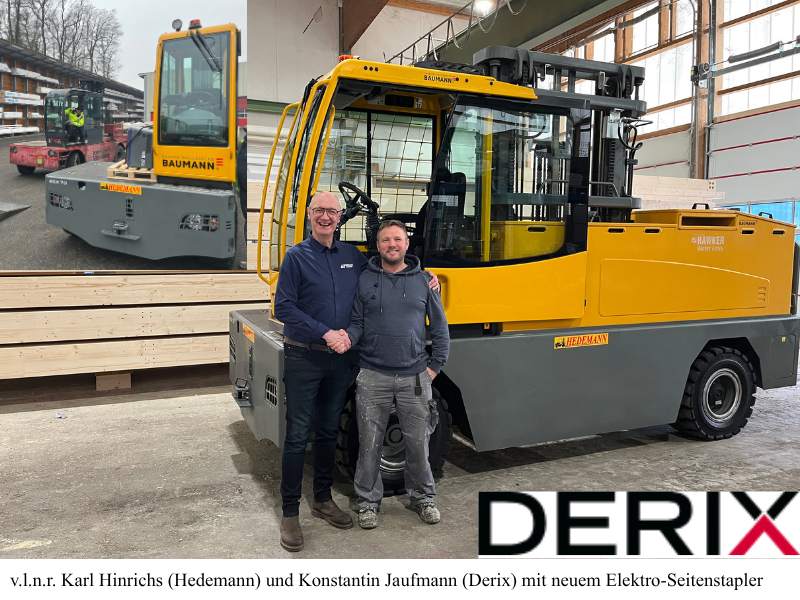 Emissionsfreier Seitenstapler für Poppensieker & Derix