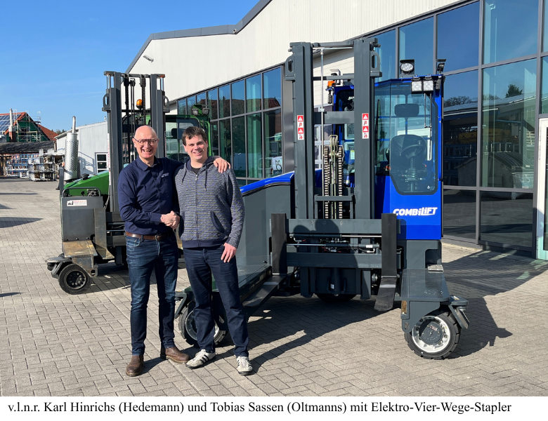 Moderne Staplertechnik für Oltmanns Metallbau