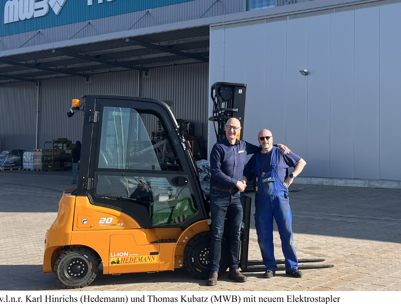 Kompakte Staplerlösung für MWB Wilhelmshaven