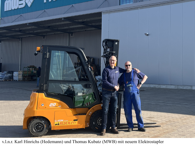 Kompakte Staplerlösung für MWB Wilhelmshaven